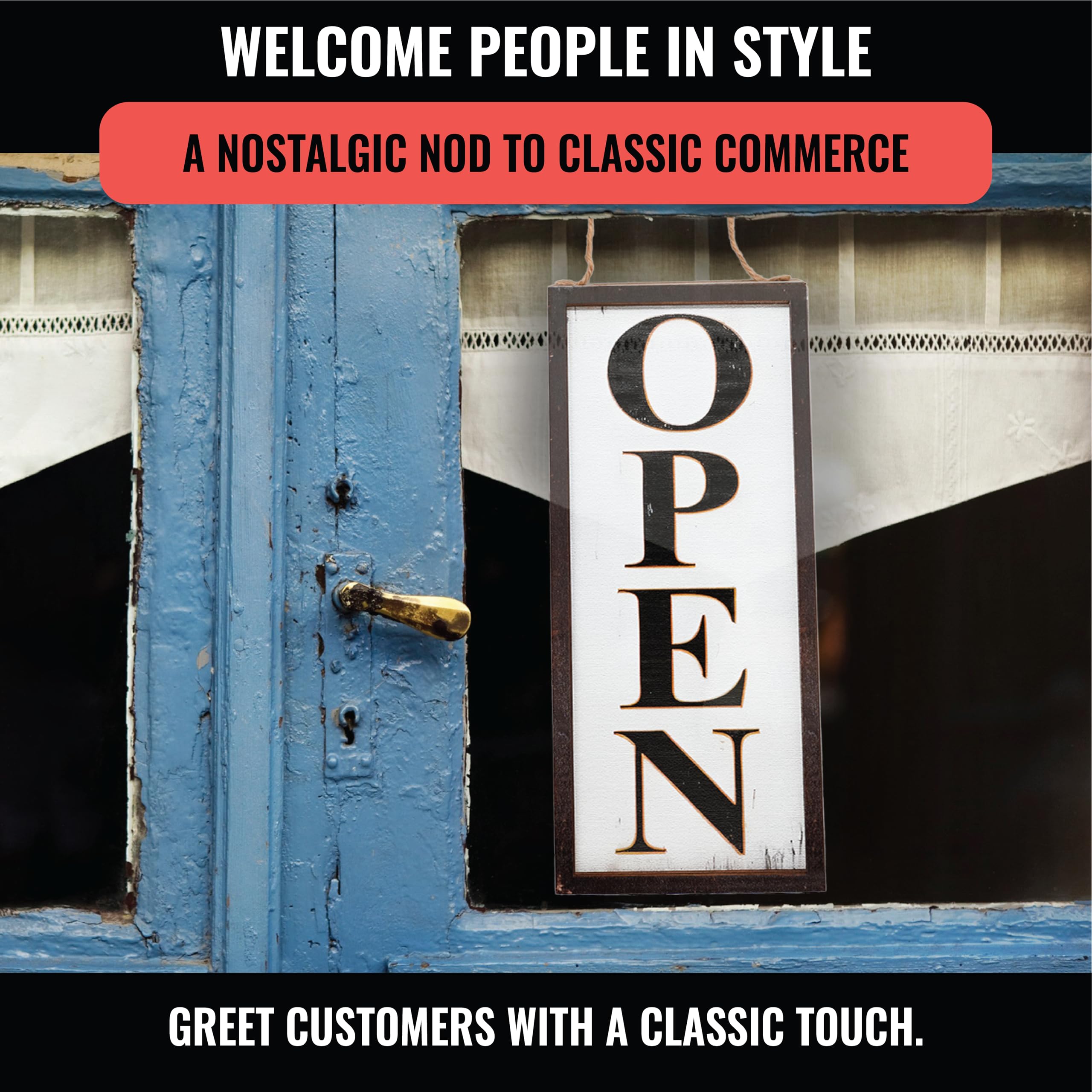 Amazon.com : Reversible Open Closed Sign for Business – Durable